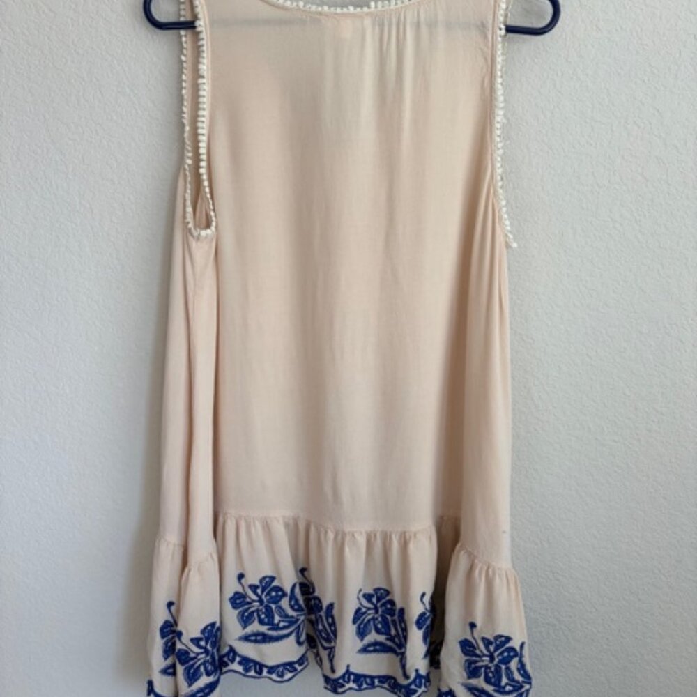 Soieblu Womens Beach Cover-up Embroidered Crochet Lace Size Medium Boho Beach - Picture 3 of 9